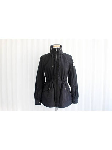 Used Luxury Daol Enet Women s Windbreaker Jacket Black Size 1 - MONCLER - BALAAN 1