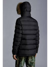 Men's Cluny Hooded Fur Short Padding Black - MONCLER - BALAAN 3