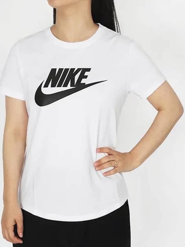 Sportswear Essential Logo Short Sleeve T-Shirt White - NIKE - BALAAN 2