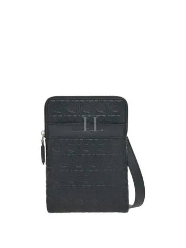 Gancini Embossed Travel Cross Bag Black - SALVATORE FERRAGAMO - BALAAN 2