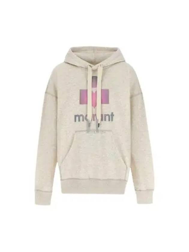 Mansel Big Logo Print Hoodie Ecru - ISABEL MARANT - BALAAN 2