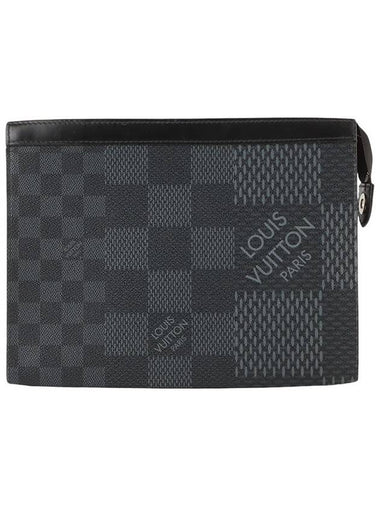 N60444 Damier Graphite Pochette Voyage MM Clutch 33530Y - LOUIS VUITTON - BALAAN 1