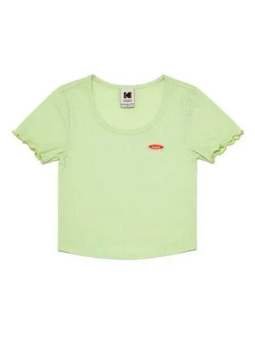 KODAK Apparel Hot Summer Crop Short Sleeve T Shirt Women GREEN - KODO - BALAAN 1