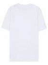 Embroidered Logo Cotton Short Sleeve T-Shirt White - AMI - BALAAN 3