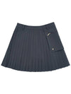 Outpocket Pleated Skirt Gray - BUTTONPLAY - BALAAN 1