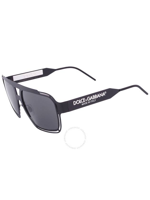 Dolce and Gabbana Dark Grey Navigator Men's Sunglasses DG2270 327687 57 - DOLCE&GABBANA - BALAAN 3