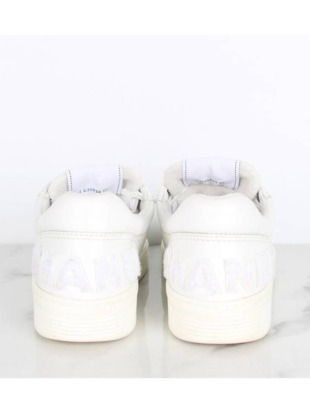 Nell back logo shearling sneakers 39 260 - CHANEL - BALAAN 4