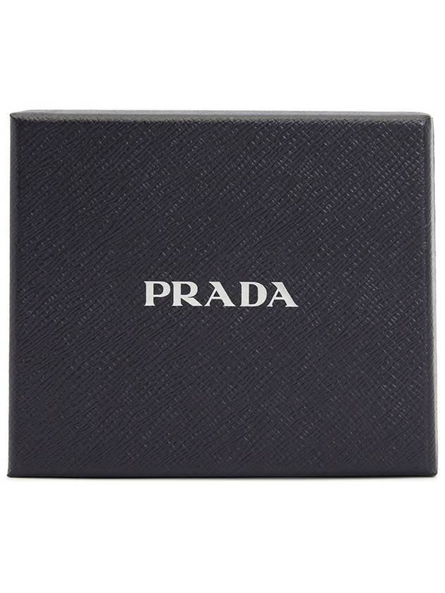 Gold Triangle Logo Saffiano Half Wallet Caramel - PRADA - BALAAN 10