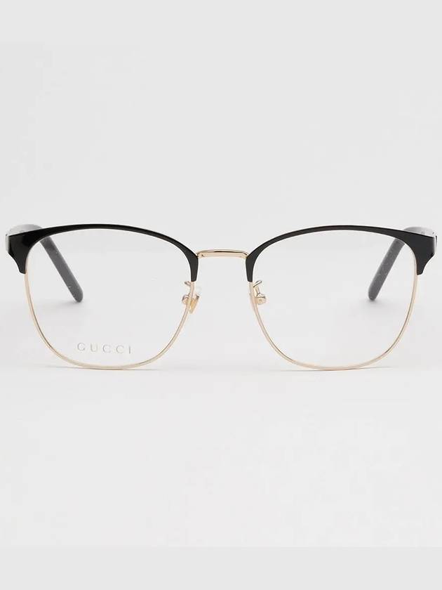 Glasses frame GG1231OA 001 square metal Asian fit - GUCCI - BALAAN 1