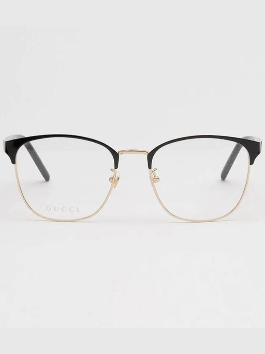 Glasses frame GG1231OA 001 square metal Asian fit - GUCCI - BALAAN 1