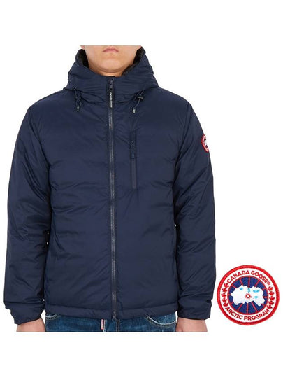 Lodge Down Hooded Padding Jacket Atlantic Navy - CANADA GOOSE - BALAAN 2