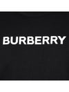 Front Logo Print Sweatshirt Black - BURBERRY - BALAAN 7