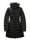 Flammette Long Down Jacket Black - MONCLER - BALAAN 2