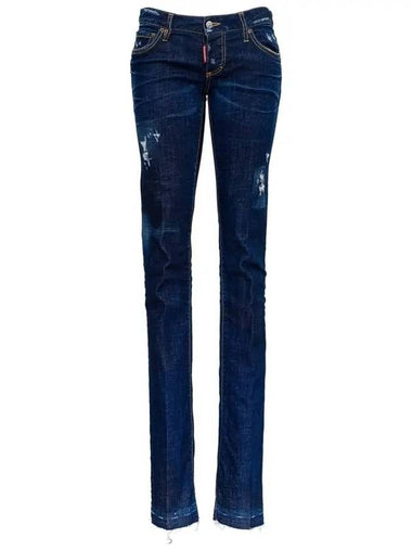 Damaged Straight Jean Blue - DSQUARED2 - BALAAN 1