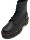 Audric Nappa Leather 8 Hole Ankle Boots Black - DR. MARTENS - BALAAN.
