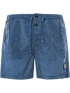 Men's Nylon Metal Swim Shorts Mid Blue - STONE ISLAND - BALAAN.