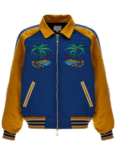 Palm Eagles Souvenir Bomber Jacket Navy Yellow - RHUDE - BALAAN 2