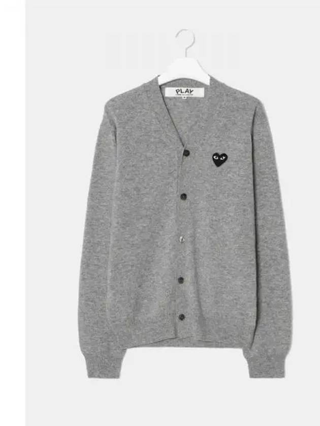 Unisex Black Heart Wappen Spring Fall Cardigan Gray Contemporary Domestic Product GM0024010930460 - COMME DES GARCONS PLAY - BALAAN 1