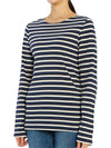 Minquiers Modern Stripe Long Sleeve T-Shirt Navy - SAINT JAMES - BALAAN 8