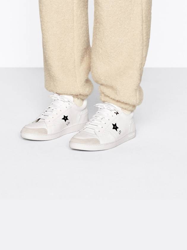 Star Leather Low Top Sneakers White - DIOR - BALAAN 6