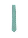 Men's Fox Print Silk Tie Green - SALVATORE FERRAGAMO - BALAAN 1