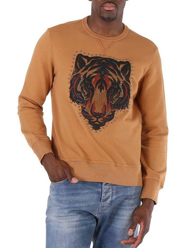 Roberto Cavalli Men's Cinnamon Animalia Embroidered Sweatshirt, Size Large - ROBERTO CAVALLI - BALAAN 1