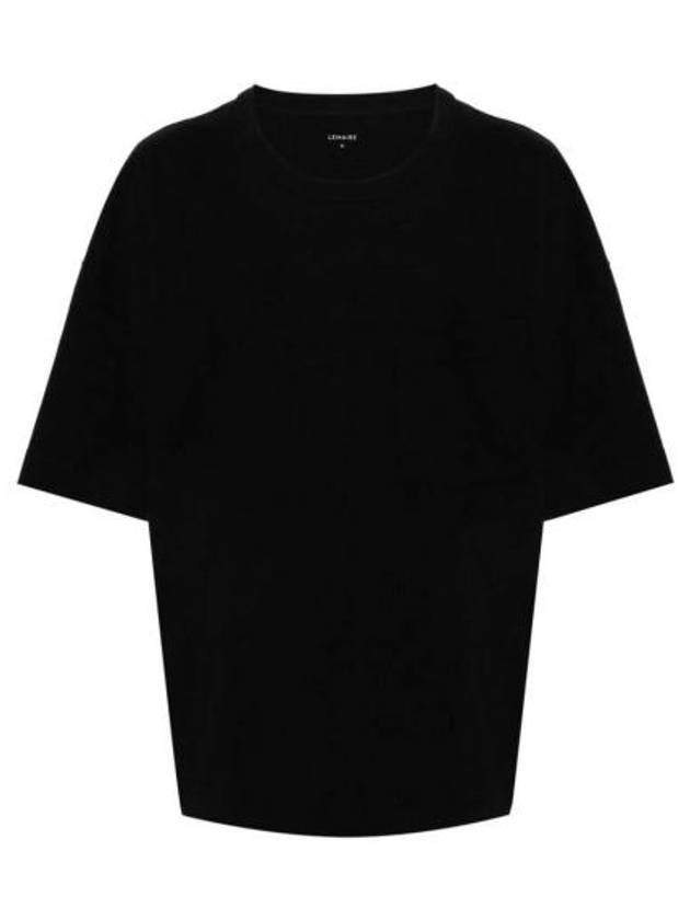 Boxy Short Sleeve T-Shirt Black - LEMAIRE - BALAAN 1