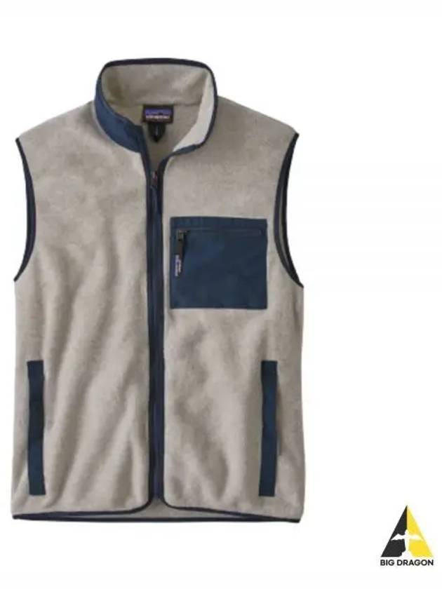 Men's Synchilla Fleece Vest Oatmeal Heather - PATAGONIA - BALAAN 2