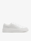 Logo Leather Low-Top Sneakers White - GANNI - BALAAN 2