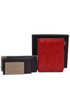 Women s 608059 Red Intrecciato Half Wallet - BOTTEGA VENETA - BALAAN 9