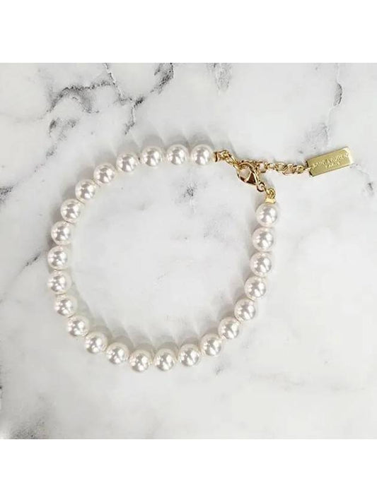 YSL logo glass pearl bracelet 40296818 1095465 - SAINT LAURENT - BALAAN 1