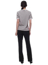 Asymmetric Hem Short Sleeve T-Shirt Grey - THOM BROWNE - BALAAN 6