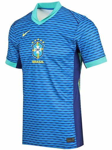 Brazil 2024 Stadium Away Jersey Replica Short Sleeve T-Shirt Blue - NIKE - BALAAN 1