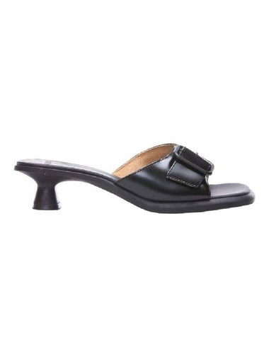 Dina Leather Sandal Heels Black - CAMPER - BALAAN 1