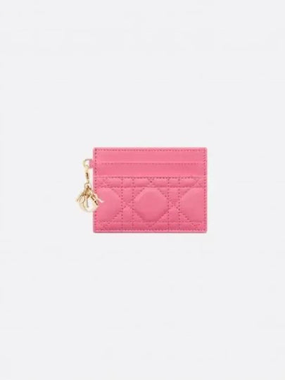 Lady Freesia 5 Slot Cannage Card Wallet Pink - DIOR - BALAAN 2