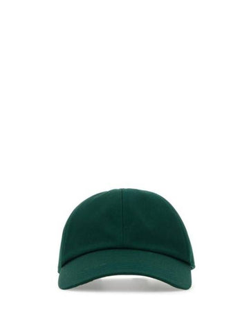 Cotton Blend Ball Cap Ivy - BURBERRY - BALAAN 1