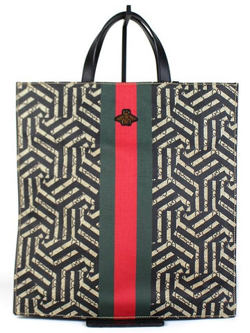 GC Kaleido GG Supreme Tote Bag Black GC42BG006 - GUCCI - BALAAN 1