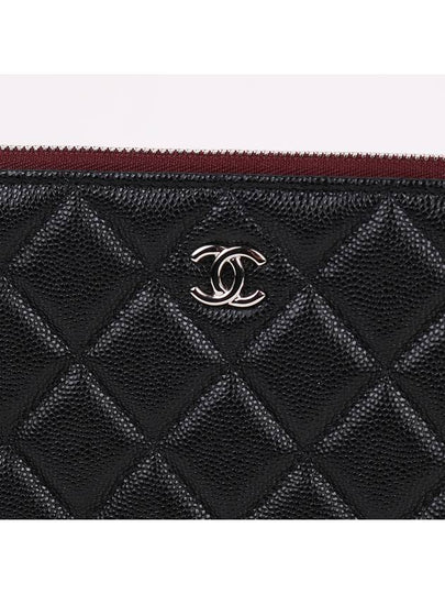 CC Silver Classic Caviar New Medium Clutch Bag - CHANEL - BALAAN 2