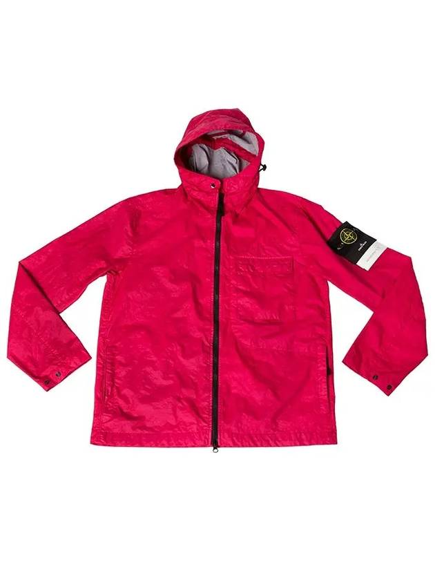 Waffen Patch Membrana Hooded Jacket Cyclamen - STONE ISLAND - BALAAN 9