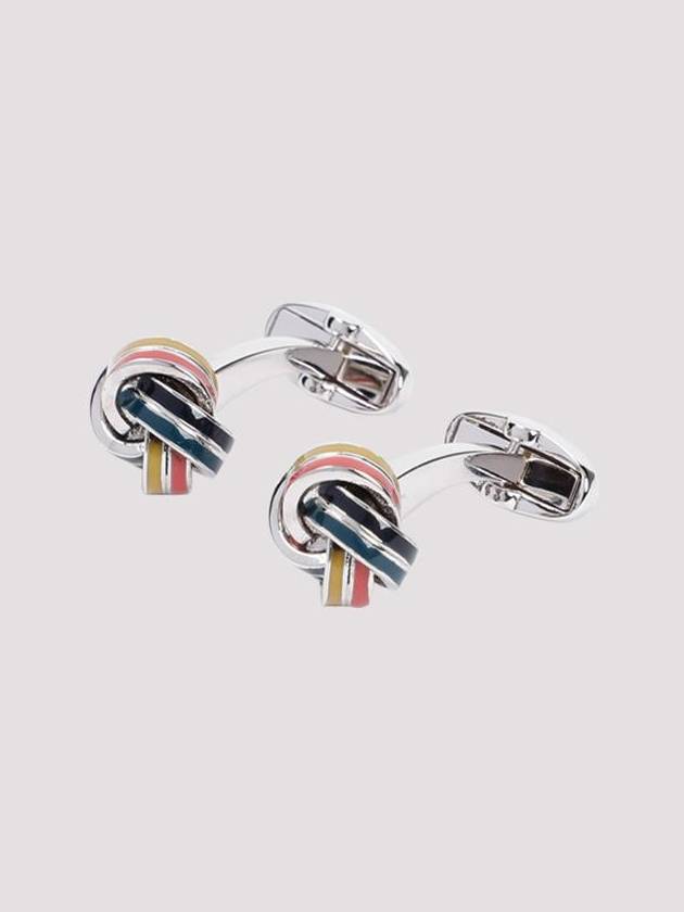 24FW Paul Smith Cuff Link Tie Holder M1ACUFF NKNOT 96 ARTIST STRIPE - PAUL SMITH - BALAAN 3