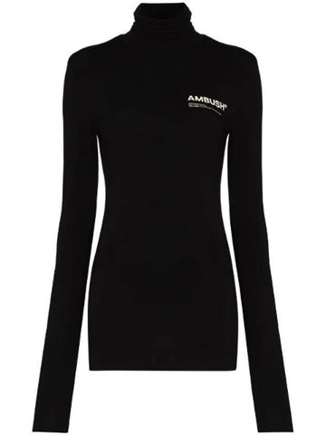 Women's Workshop Turtleneck T-Shirt Black - AMBUSH - BALAAN 1