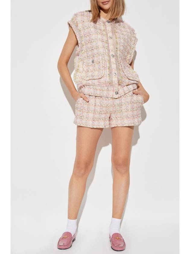 Versace Tweed Vest, Women's, Pink - VERSACE - BALAAN 2