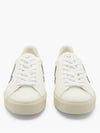 Campo Black V Logo Leather Sneakers White - VEJA - BALAAN 5