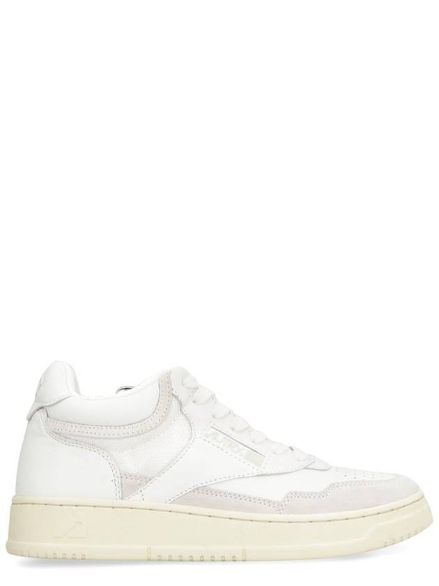 open suede mid mid low top sneakers white - AUTRY - BALAAN 2