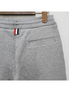 Cotton Loopback Knit Engineered 4-Bar Sweatshorts Light Grey - THOM BROWNE - BALAAN 7