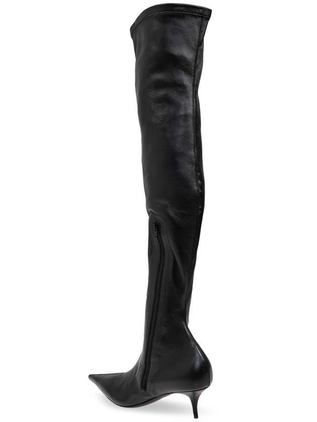 Avenue Nappa Leather Long Boots Black - BALENCIAGA - BALAAN 6