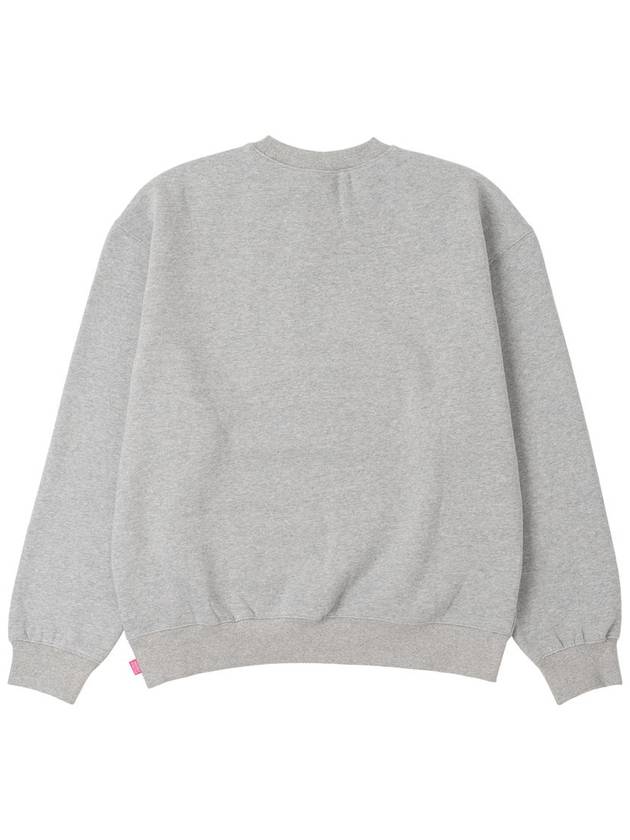 Men's Embroidered Sweatshirt Grey - STOCKHOLM SYNDROME - BALAAN 3