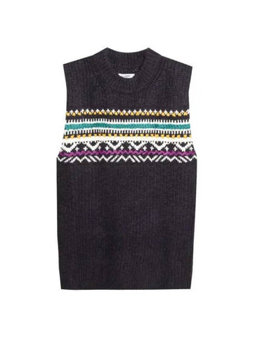 GRESLEY PU1938 22A078E 30FN Gresley jacquard wool sweater - ISABEL MARANT - BALAAN 1