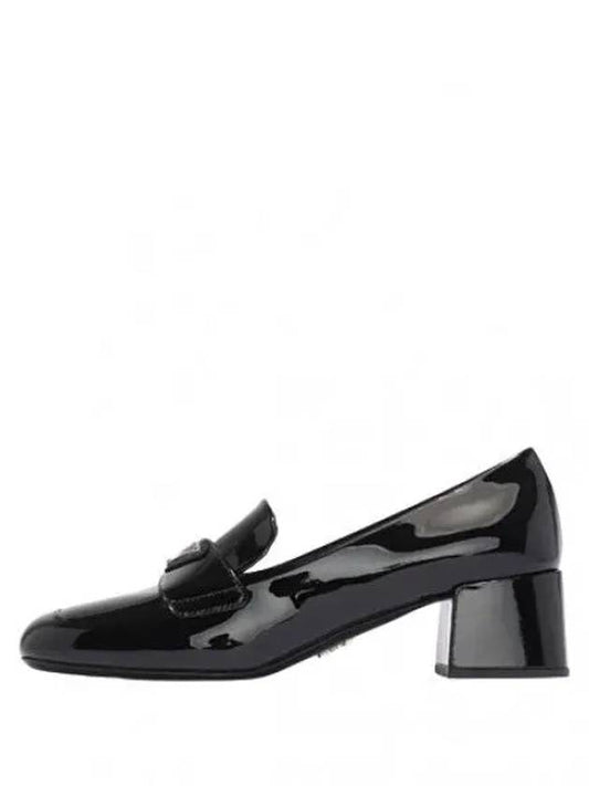 Triangle logo pumps heel loafers women s shoes - PRADA - BALAAN 1