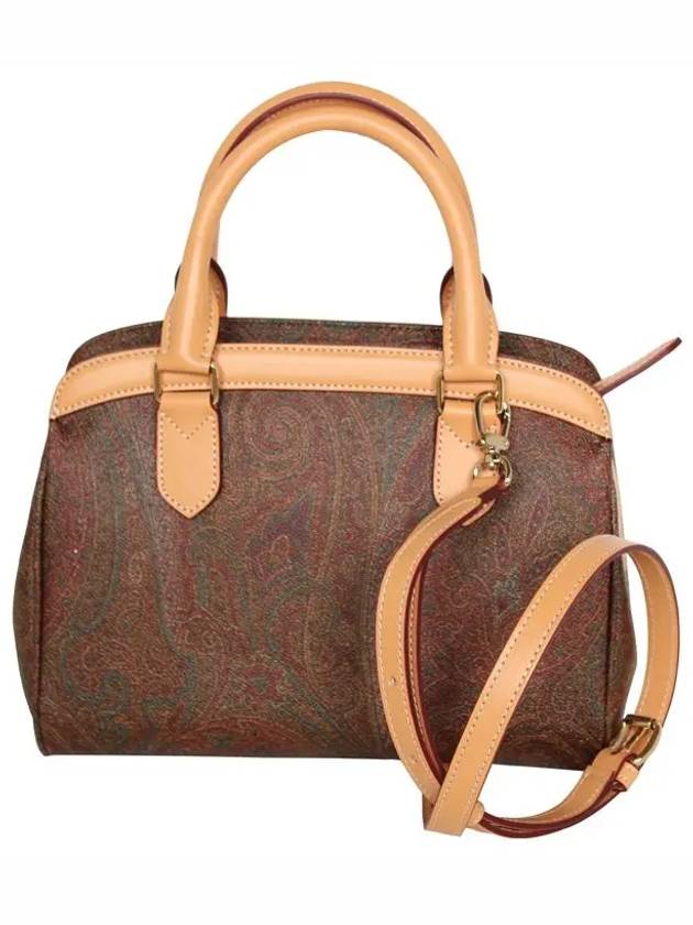 Paisley Small Tote Bag Brown - ETRO - BALAAN 3